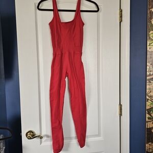 EUC FP Movement By Free People Good Karma Red Onesie XS/S